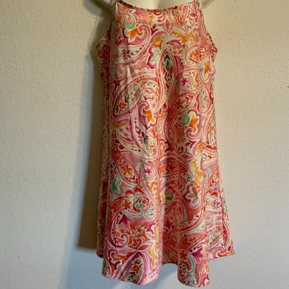 Lauren Ralph Lauren Double Strap Night Gown Size Large Colorful - Picture 2 of 12